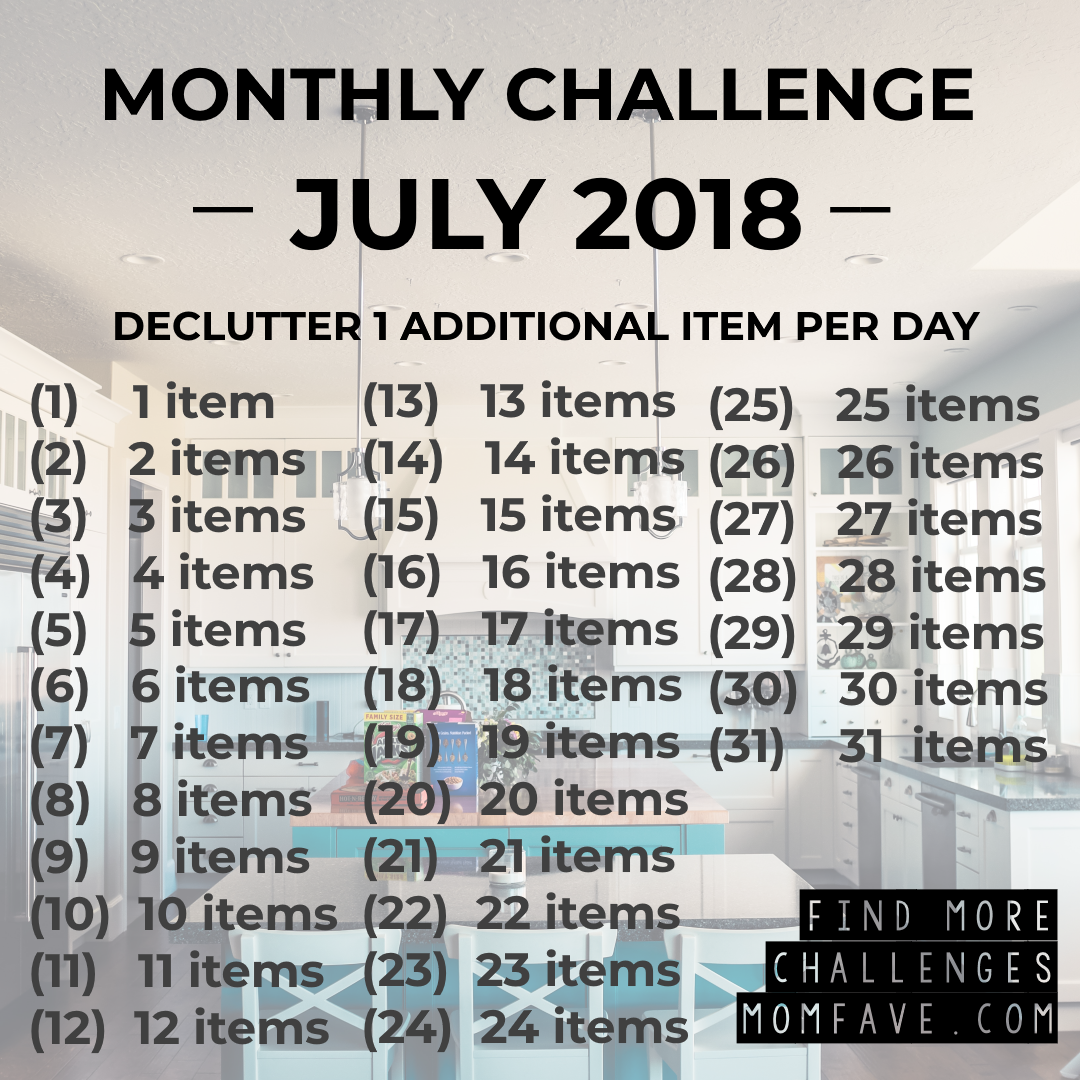 Cleaning Declutter Challenge