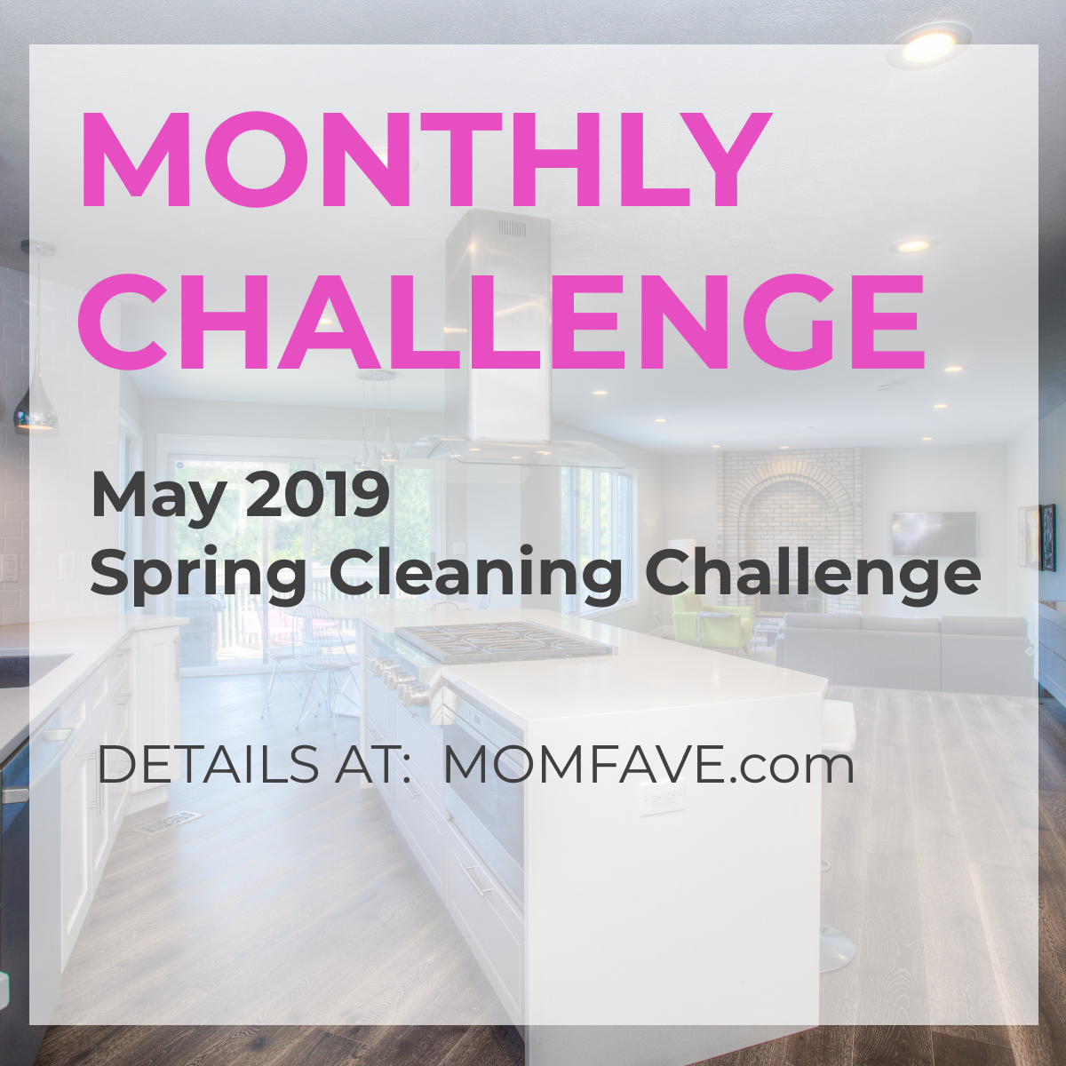 spring cleaning monthly challenge